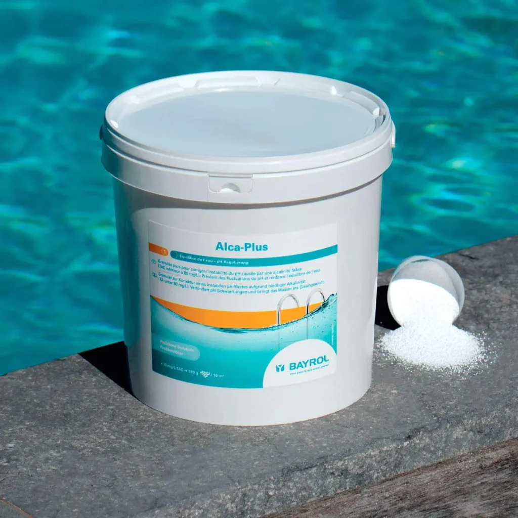 Bicarbonate de soude pour augmenter le pH de la piscine